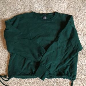 Green crew neck sweatshirt